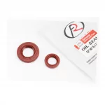 Сальники к-кт 2шт (17x27x6; 22x40x6) двигателя, Suzuki LET'S, коричневые, YQ-352248