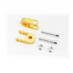 Удлинитель заднего амортизатора 30мм к-кт 2шт+болты+гайки, золотистый, ЗЧ-МОТО, YQ-337500