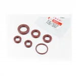 Сальники к-кт 6шт (15,6x25,5x7-2шт; 17x30x5; 20x31x7; 24x40x7; 34x39x4) двигателя, Honda DIO, коричневые, YQ-352254