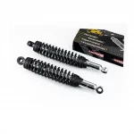 Амортизатор задній JH/CB/CG-340мм, D-60мм (втулка 17мм/втулка 15мм) регул., чорний к-кт 2шт, ЗЧ-МОТО, YQ-357518