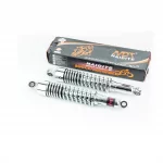 Амортизатор задний JH/CB/CG-340мм*d55мм (втулка 12мм / втулка 10мм) регулир., хром. к-кт 2шт, ЗЧ-МОТО, YQ-351151