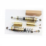 Амортизатор задний JH/CB/CG-340мм*d60мм (втулка 12мм / втулка 10;12мм) газовый регулир., хром к-кт 2шт, ЗЧ-МОТО, YQ-351391