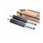 Амортизатор задній JH/CB/CG-360мм*d-54мм (втулка 12мм/втулка 10мм) регул., чорний к-кт 2шт, ЗЧ-МОТО, YQ-351325