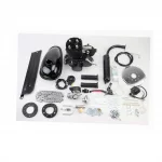 Двигатель велосипедный 2Т с ручным стартером+комплект для установки, чёрный, вело-МОТОР, YQ-307031