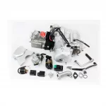 Двигатель мопедный в сборе 110куб (Delta)-"механика"+карбюратор, коммутатор, катушка, реле: поворотников, стартера, напряжения,