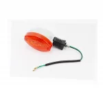 Поворотник "ОВАЛ" узкий, хром., короткая ножка, оранжевое стекло, ФАРИ, ПОВОРОТИ, YQ-301717