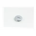 Гайка (заглушка) левой крышки двигателя большая+манжет, серая, DELTA, YQ-357472