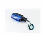 Поворотник "ЛОДОЧКА", чёрный, синее стекло тип 2, ФАРИ, ПОВОРОТИ, YQ-354887