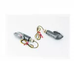 Поворотник диодный "ОВАЛ", карбон, прозрачное стекло, к-кт 2шт, ФАРИ, ПОВОРОТИ, YQ-301345