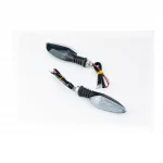 Поворотник диодный RACING, чёрный малый, к-кт 2шт тип 2, ФАРИ, ПОВОРОТИ, YQ-354620