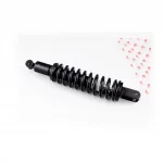 Амортизатор задній МОНО 400мм, d-74мм (втулка 12мм/вилка 12мм) регул., чорний, Loncin LX200GY-3, ЗЧ-МОТО, YQ-324407