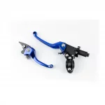 Рычаги руля к-кт (правый диск тормоз), откидные, синие, ЗЧ-ATV, YQ-335524