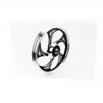 Диск задний литой 17x1,6 ALPHA/ACTIVE "волна", чёрный (ось 12мм) тип 2, ACTIVE, YQ-320261