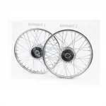 Диск передний спицованный (колесо) 17x1,2 DELTA, хром (ось 10мм), DELTA, YQ-318097