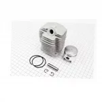 Цилиндр, к-кт (цпг) 40мм (палец 10мм) для квадроцикла, мотопомпы, ТРИМЕР, YQ-202494