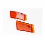 Suzuki SEPIA (old) "стекло" поворотников передних к-кт 2шт, жёлтые, пластик-J, YQ-329152