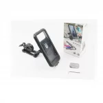 Держатель-чехол телефона 175х82мм на руль, сенсорная плёнка, регулируемый угол настройки 360°, внутренняя магнитная фиксация
