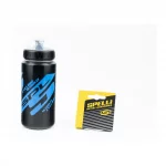 Фляга пластиковая 600мл, с защитной крышкой, чёрно-синяя SWB-528-M, ВЕЛОАКСЕСУАРИ, YQ-414080