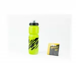 Фляга пластиковая 800мл, с защитной крышкой, салатово-чёрная SWB-528-L, ВЕЛОАКСЕСУАРИ, YQ-414027