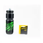 Фляга пластиковая 800мл, с защитной крышкой, чёрно-зелёная SWB-528-L, ВЕЛОАКСЕСУАРИ, YQ-414078
