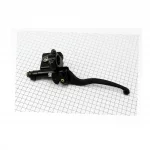 Цилиндр тормозной главный передний (под датчик квадрат) тип 2 (рычаг, чёрный), RACE, YQ-314117