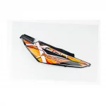 X-Road Light 200-250 Пластик-задний боковой правый, чёрный с оранжево-жёлтым рисунком, GEON, YQ-359401