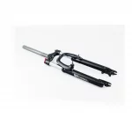 Вилка 26" амортизационная, без резьбы 1-1/8" (28,6мм), шток 240мм, с ходом 80мм, V/Disk-brake, M Lockout, чёрная ES-246- MLO,