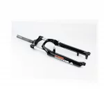 Вилка 26" амортизационная, с резьбой 1-1/8" (28,6мм), шток 190мм, с ходом 100мм, V/Disk-brake, Preload, алюминиевая, чёрная