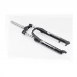 Вилка 26" амортизационная, без резьбы 1-1/8" (28,6мм), шток 205мм, с ходом 100мм, Disk-brake, M Lockout, алюминиевая, чёрная