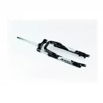 Вилка 27,5" амортизационная, без резьбы 1-1/8" (28,6мм), шток 255мм, с ходом 60мм, Disk-brake, чёрная MASERA 386A, ВЕЛОЗАПЧАСТИНИ,