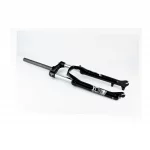 Вилка 27,5" амортизационная, без резьбы 1-1/8" (28,6мм), шток 260мм, с ходом 120мм, Disk-brake, пружинно-масляная, Lockout, чёрная