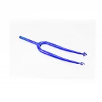 Вилка 28" с резьбой 1" (25,4мм), шток 200мм, синяя (возможны царапины, дефекты покраски), ВЕЛОЗАПЧАСТИНИ, YQ-406468