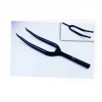 Вилка 28" с резьбой 1" (25,4мм), шток 240мм, чёрная, ВЕЛОЗАПЧАСТИНИ, YQ-403480