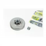 Тарілка зчеплення "зірка" 3/8-7 Husqvarna-365/371/372, JONSERED-CS2165/2171/2172 + підшипник, Б/П-HUSQWARNA, YQ-204439