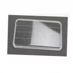 Стекло-рассеиватель фары квадратной (пластик), DELTA, YQ-357127