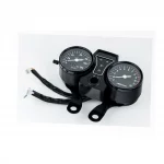 Спідометр "подвійний" 120 км/год тахометр електронний (вузьке кріплення, 2 фішки "тато"), чорний, ALPHA, YQ-319385