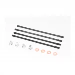 Шпилька цилиндра, d-8мм, к-кт 4шт (2шт-129мм 2шт-135мм)+гайки+шайбы, CG125-250, YQ-351772