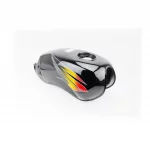 Бак топливный, чёрный (под круглую крышку бака, под кран топл. на болты, под датчик топл.), Viper-125-150J, YQ-321405