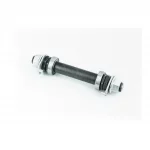 Вісь передня BMX М14х140мм, пром-підшипники (15х28х7) 6902 2RS, кріпл. гайка, чорна, ВЕЛОЗАПЧАСТИНИ, YQ-403345