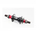 Втулка задняя BMX алюминиевая 14Gx36H драйвер 9Т, 4 пром-подшипника 6902 2RS, ось 14мм, крепл. гайка, чёрно-красная RH-275,