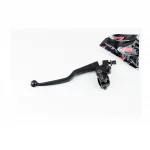 Важіль керма лівий (зчеплення), кріплення+жабка, під дзеркало M10, МОТО, чорний, ЗЧ-МОТО, YQ-351568