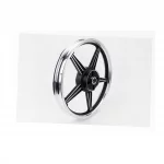 Диск колёсный задний литой 18x1,85 ZS-200 (под раздельные резинки) "звезда", чёрный (ось 15мм), ЗЧ-МОТО, YQ-321879