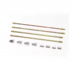 Шпилька двигуна к-кт 70cc (193мм, 2шт, 186мм, 2шт)+гайки, втулки, DELTA, YQ-357359