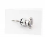 Щуп рівня оливи 40мм, хром+датчик температури, TUNING, DELTA, YQ-338001