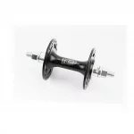 Втулка передняя FIX алюминиевая 14Gx32H, 2 пром-подшипники 6000 2RS, крепл. гайка, чёрная FH-266, ВЕЛОЗАПЧАСТИНИ, YQ-411464