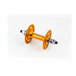 Втулка передняя FIX алюминиевая 14Gx36H, 2 пром-подшипники 6000 2RS, крепл. гайка, золотистая KT-DP6F, ВЕЛОЗАПЧАСТИНИ, YQ-412416