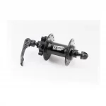 Втулка передняя MTB алюминиевая 14Gx32H, Disk-brake, 2 пром-подшипники 6200 2RS, крепл. эксцентрик, чёрная FH-291, ВЕЛОЗАПЧАСТИНИ,