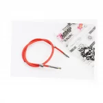 Трос спидометра (диск. торм.-внешняя резьба на гайке), красный (трос 92см; кожух 90см), Viper-125-150J, YQ-321536