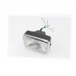 Фара передняя в сборе Китай (прозрачное стекло) 180x120мм тип 2, Viper-125-150J, YQ-321693