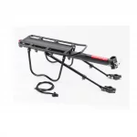 Багажник 24-29" алюминиевый, регулируемое крепление за трубу сидения, под Disk-brake, чёрный HS-022, ВЕЛОАКСЕСУАРИ, YQ-409266